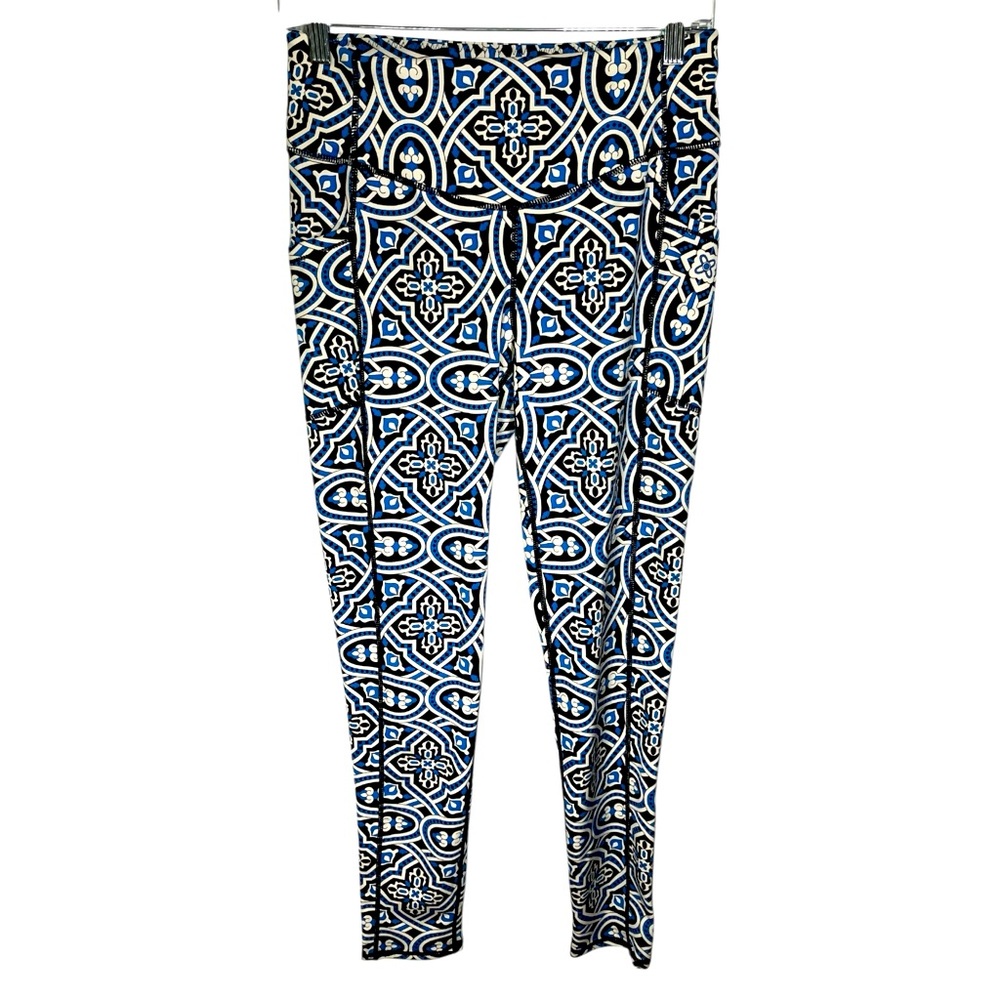 J. MCLAUGHLIN mosaic tiles athleisure euc leggings m - Picture 6 of 10